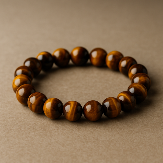 Pulsera Ojo de Tigre Natural 8mm (confianza y equilibrio interior)