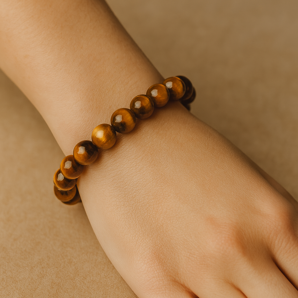 Pulsera Ojo de Tigre Natural 8mm (confianza y equilibrio interior)