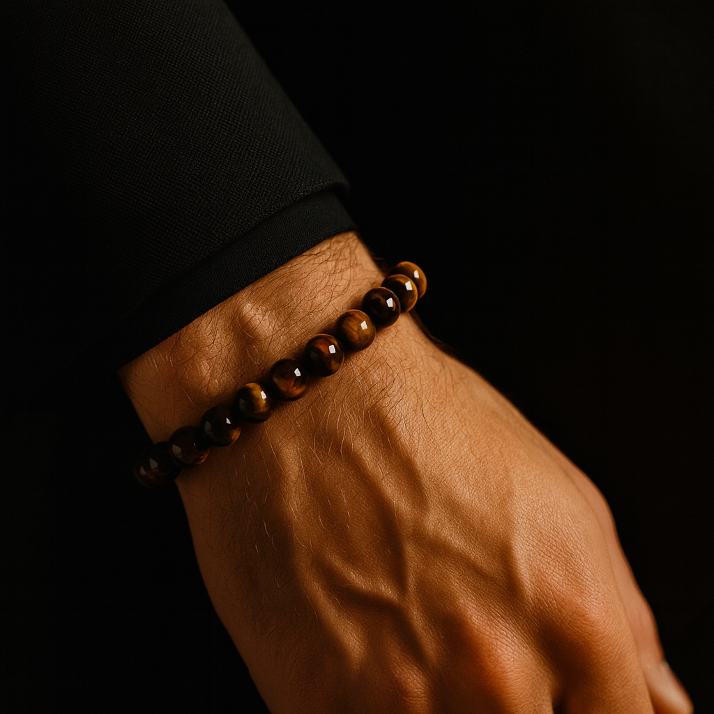 Pulsera Ojo de Tigre Natural 8mm (confianza y equilibrio interior)