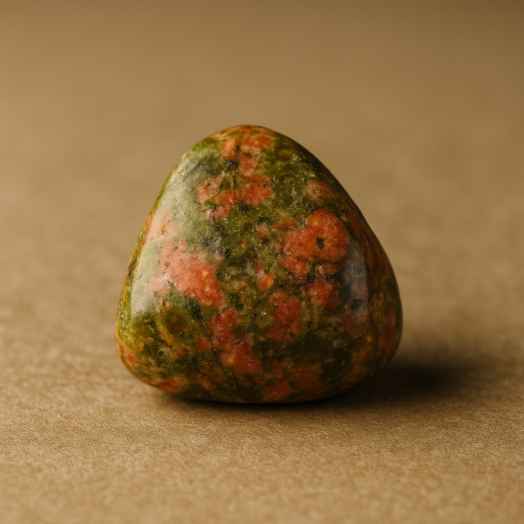 Pulsera Unakita Natural 8mm (armonía entre mente y corazón)