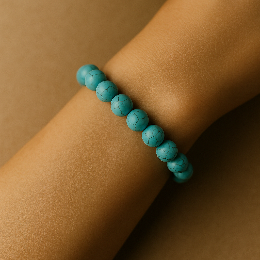 Pulsera Turquesa Natural 8mm (protección y energía positiva)