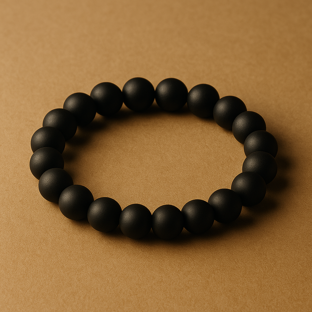 Pulsera Ónix Mate Natural 8mm (fuerza y enfoque personal)