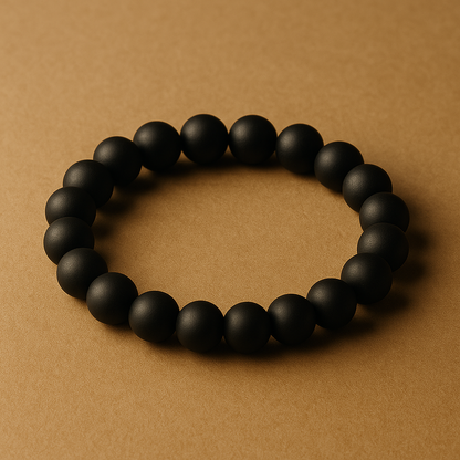 Pulsera Ónix Mate Natural 8mm (fuerza y enfoque personal)