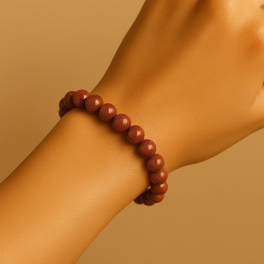 Pulsera Lluvia de Oro Natural 8mm (vitalidad y optimismo)